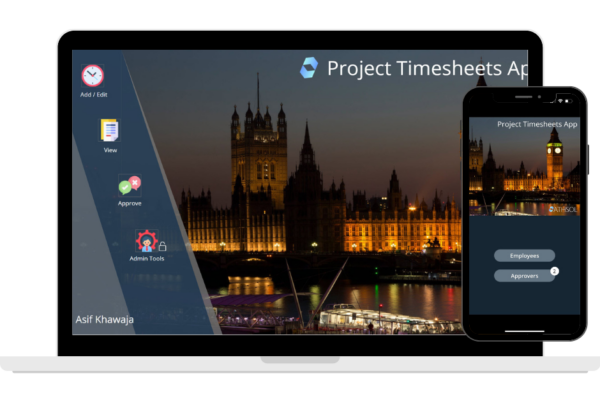 2-in-1 Bundle: Project Timesheets PowerApp + Mobile Add-on App